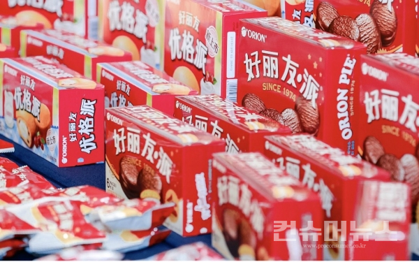 오리온 중국 주요 파이 제품