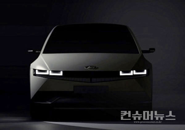 13일 현대자동차가 외형을 공개한 올해 출시 예정 전기차 `아이오닉5`. (사진= 현대차)
