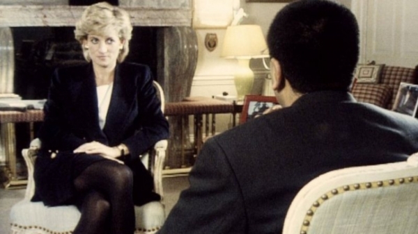 1995년 10월 20일(현지 시각) BBC가 방영한 영국 다이애나 왕세자빈 인터뷰의 한 장면. 이 인터뷰는 영국인 2300만명이 시청했다. (사진=BBC캡처)